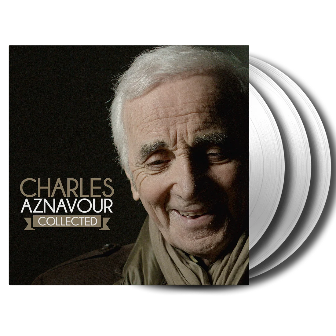 CHARLES AZNAVOUR COLLECTED 3 VINYLES TRANSPARENT COLLECTOR EDITION