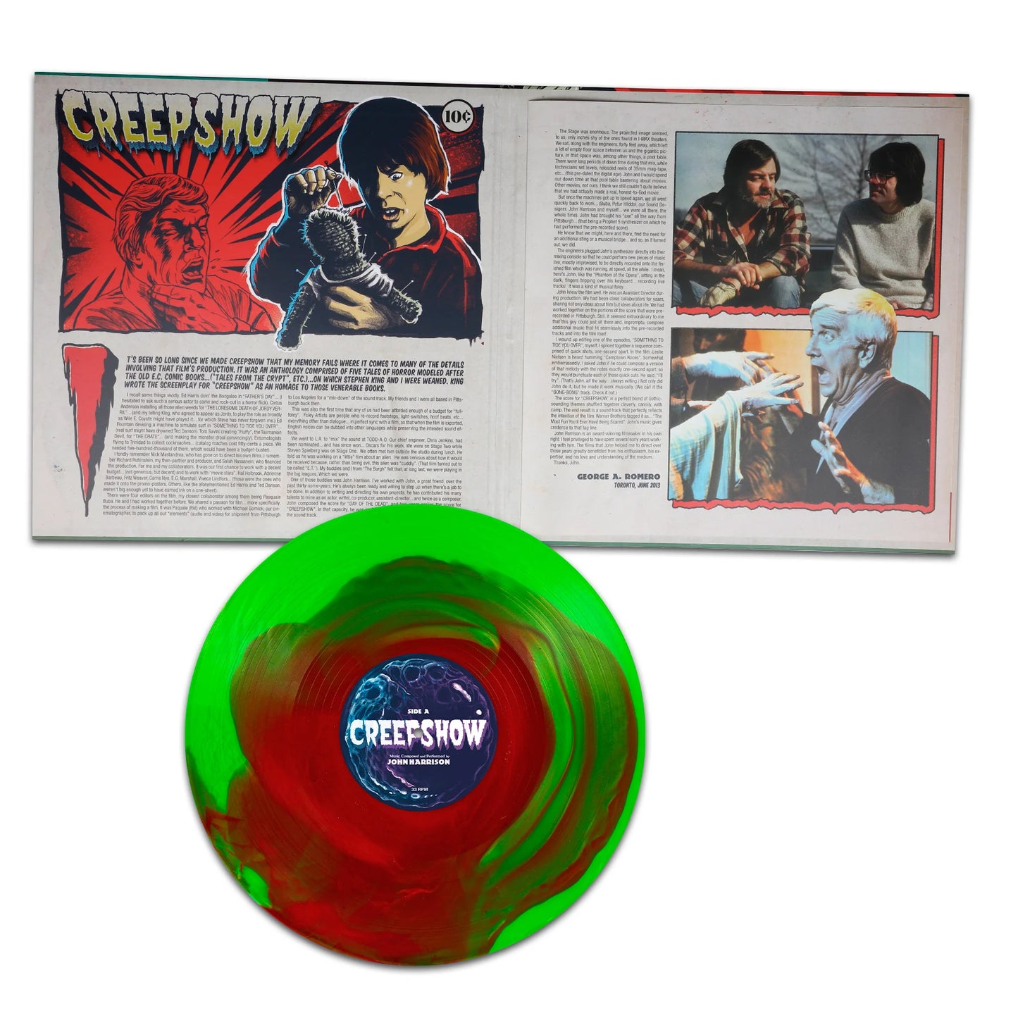CREEPSHOW WAXWORK VINYL METEOR GREEN AND BLOOD RED SWIRL