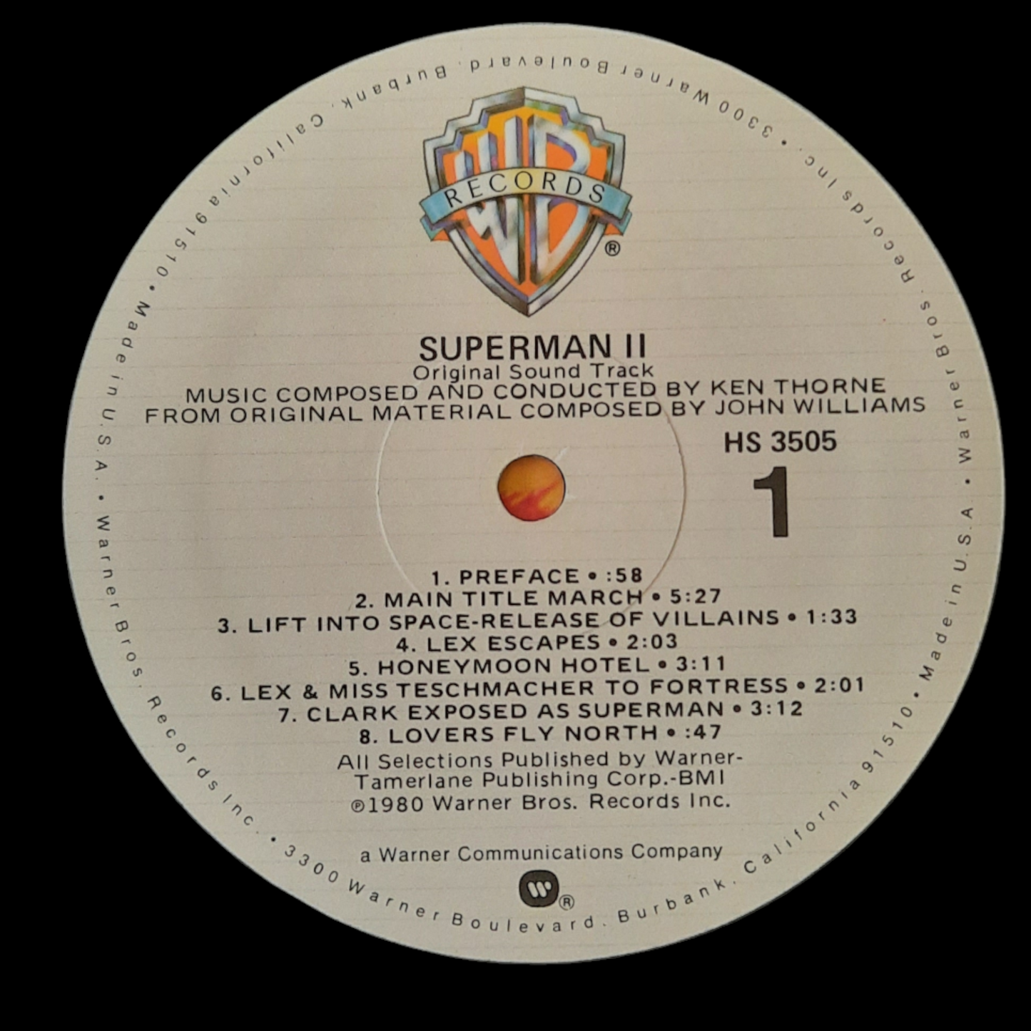 Occasion-Superman 2 original soundtrack 1 vinyle