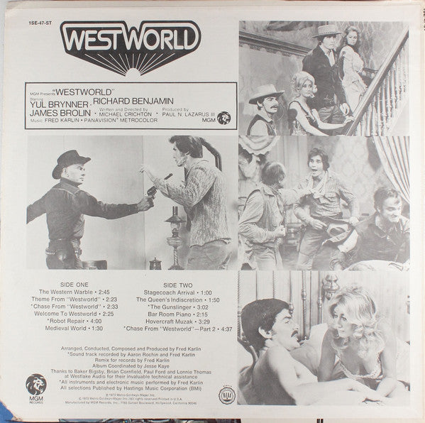 OG- WESTWORLD THE ORIGINAL SOUNDTRACK VINYL