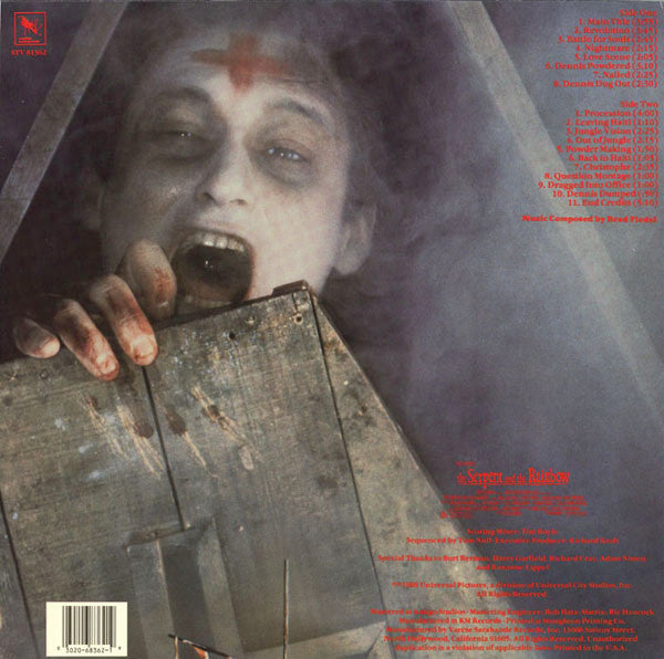 OCCASION :THE SERPENT AND THE RAINBOW ORIGINAL MOTION PICTURE SOUNDTRACK