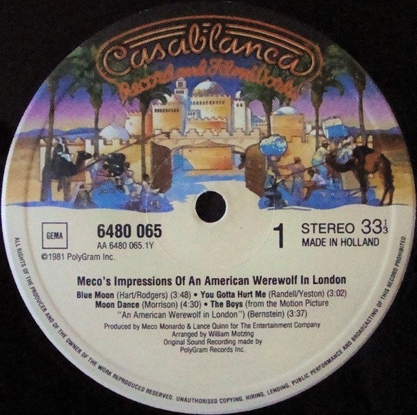 AN AMERICAN WEREWOLF IN LONDON-ORIGINAL MOTION PICTURE SOUNDTRACK