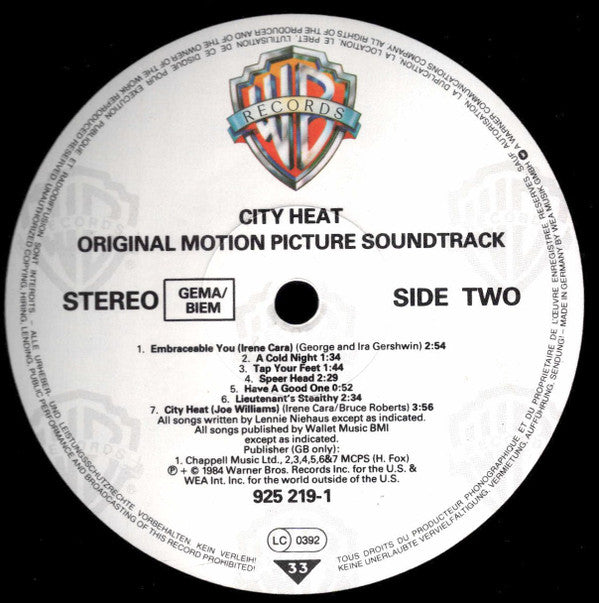OG-CITY HEAT VARIOUS ORIGINAL MOTION PICTURE SOUNDTRACK