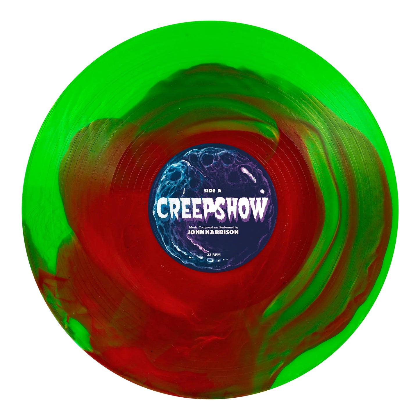 CREEPSHOW WAXWORK VINYL METEOR GREEN AND BLOOD RED SWIRL