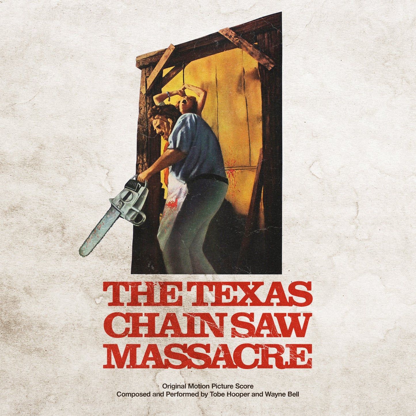 PRECO-The Texas Chain Saw Massacre WAXWORK Clear with Blood Red Splatter colored viny