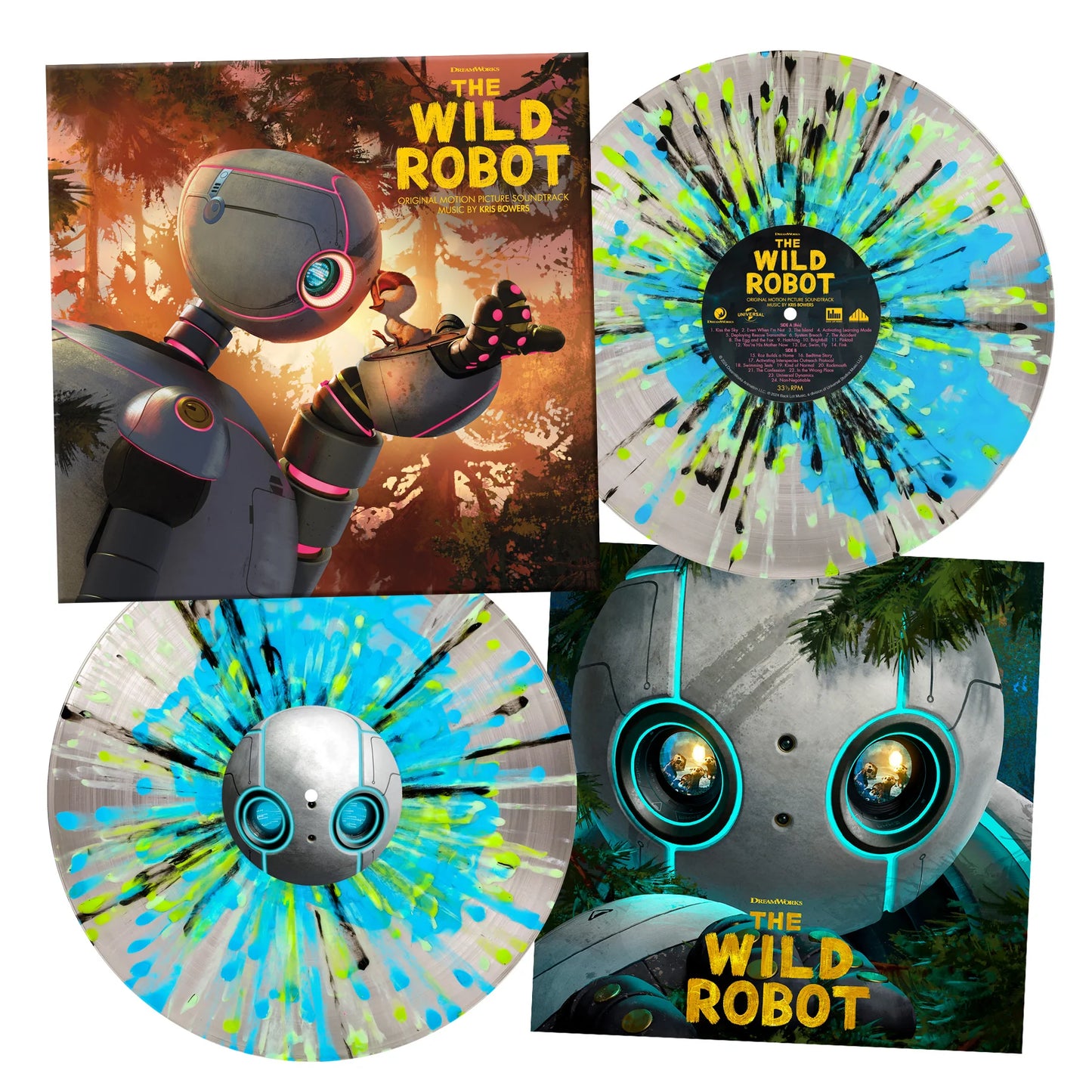 PRECO-THE WILD ROBOT 2 VINYLES COULEUR  WAXWORK