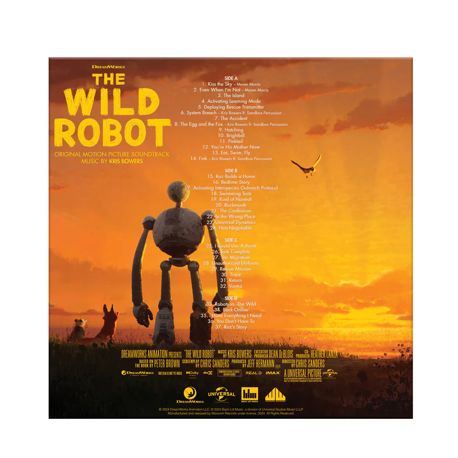 PRECO-THE WILD ROBOT 2 VINYLES COULEUR  WAXWORK