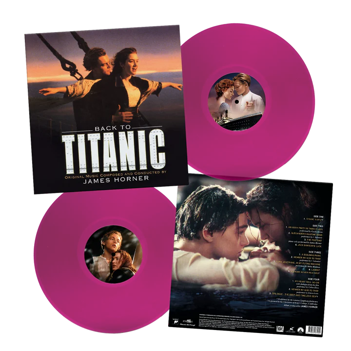 BACK TO TITANIC-JAMES HORNER-VINYL VIOLET