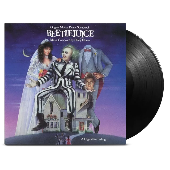 BEETLEJUICE-ORIGINAL MOTION PICTURE-1 LP NOIR-DANNY ELFMAN