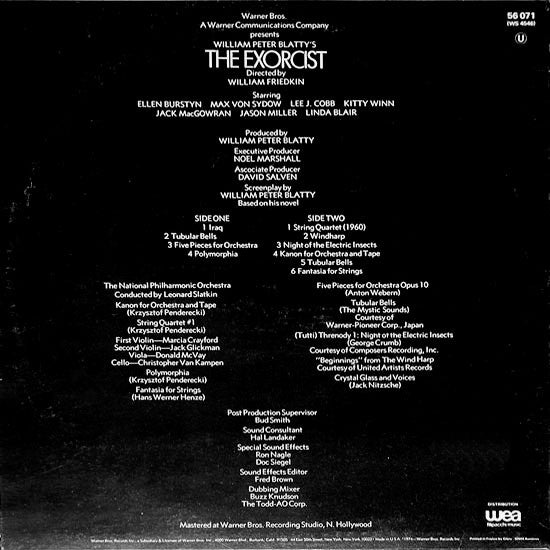OG-THE EXORCIST-ORIGINAL MOTION PICTURE SOUNDTRACK