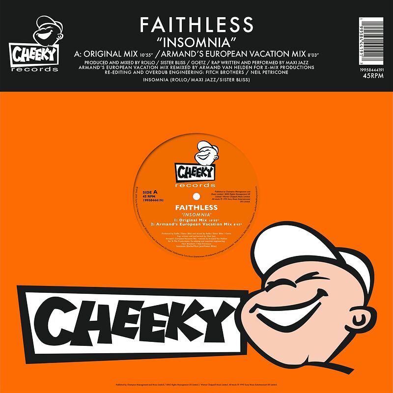 FAITHLESS -INSOMNIA-30th ANNIVERSARY VINYL COLOR 12"