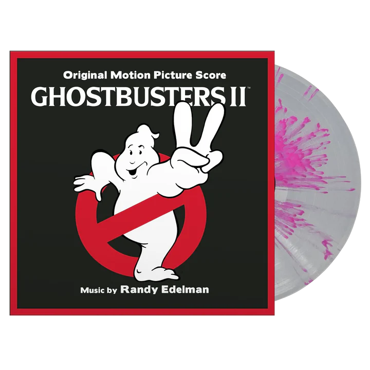 GHOSTBUSTERS 2- RANDY EDELMAN- VINYL SOUNTRACK SLIM COLOR PINK