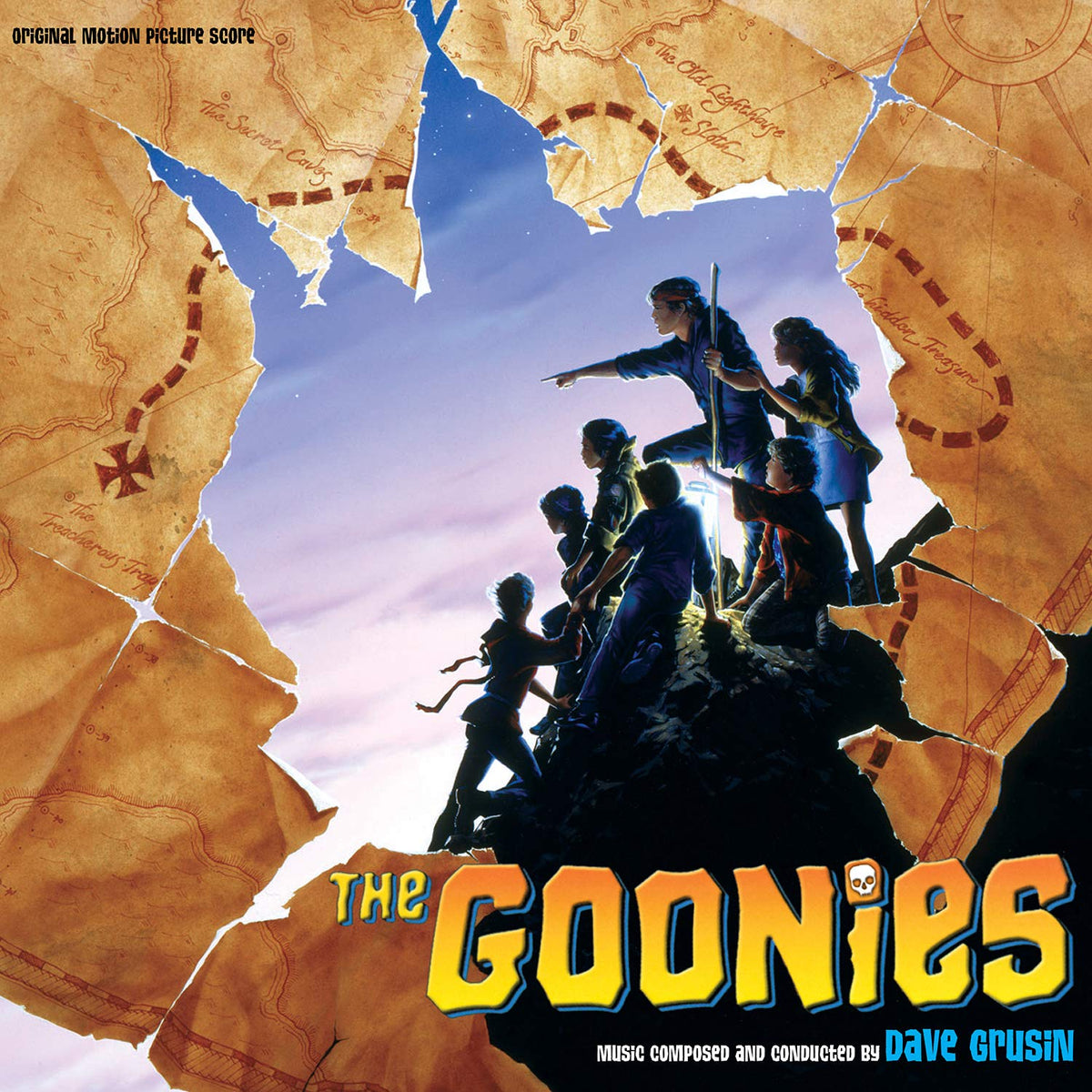 THE GOONIES-ORIGINAL MOTION PICTURE SCORE-2LP-DAVE  GRUSIN