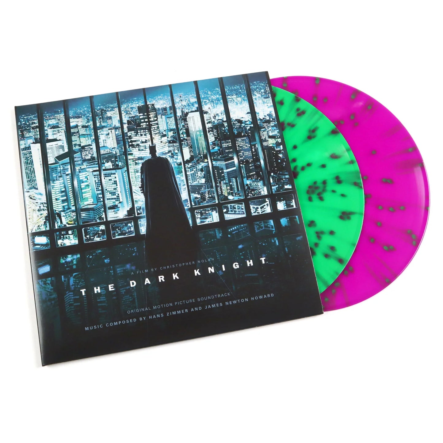 THE DARK KNIGHT -PURPLE AND GREEN VINYL-HANS ZIMMER & JAMES NEXTON HOWARD