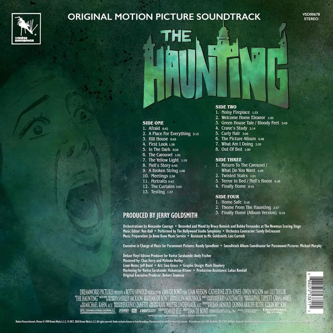 THE HAUNTING-VINYL SOUNDTRACK-2 LP GREEN-VARESE SARABANDE