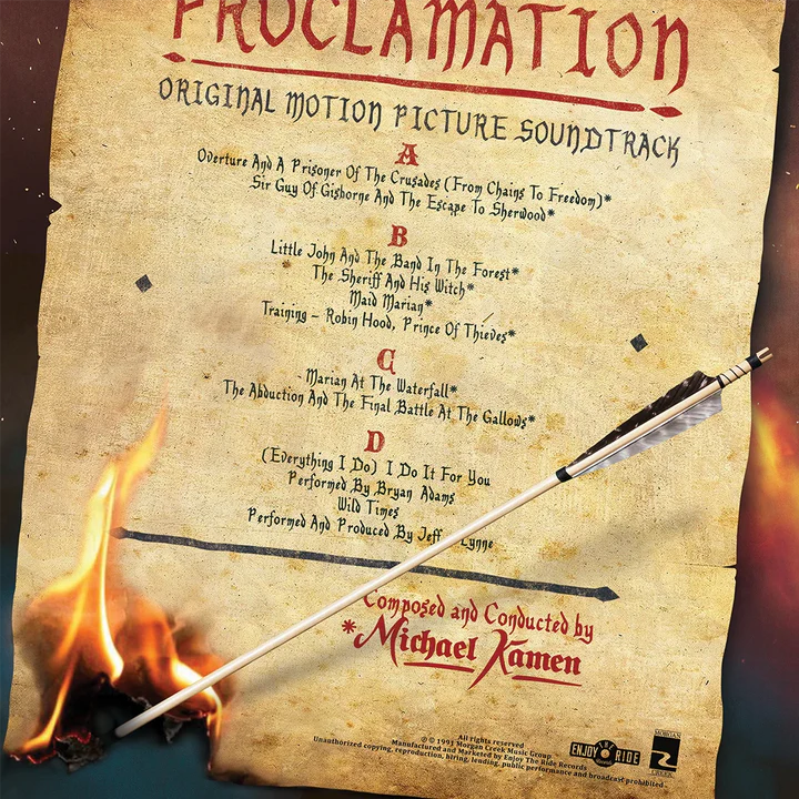 ROBIN HOOD PRINCE OF THIEVES -VINYL COLLECTOR