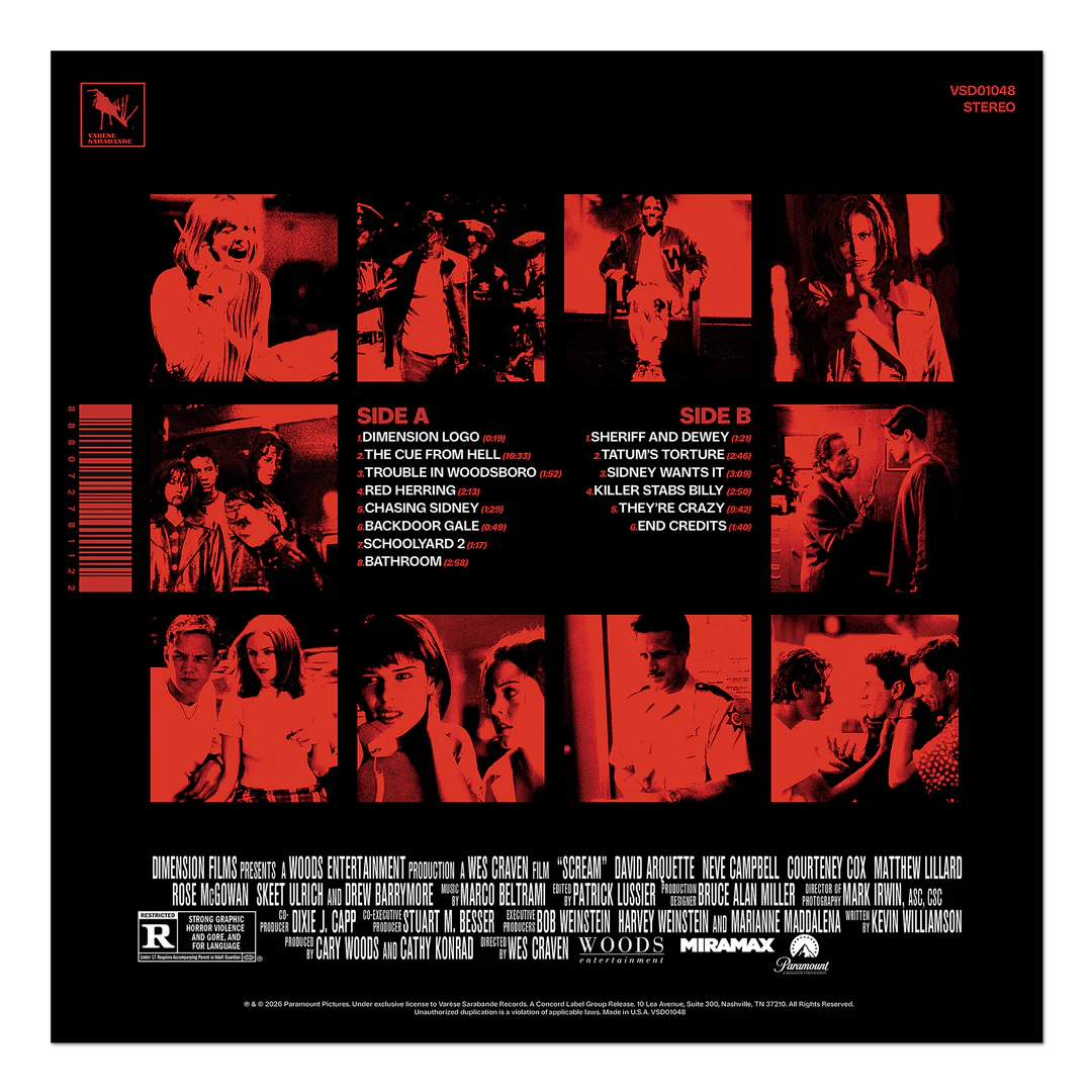 SCREAM 30th ANNIVERSARY EDITION-WOODSBORO BLOODBATH VINYL.