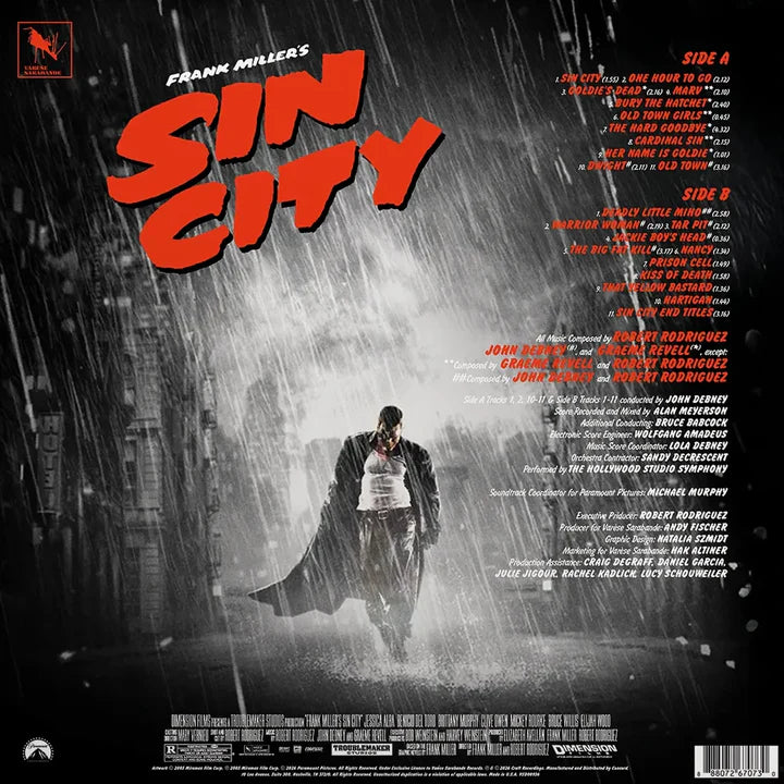 SIN CITY -BLACK AND WHITE LP-GRAEME REVELL,JOHN DEBNEY& ROBERT RODRIGUEZ