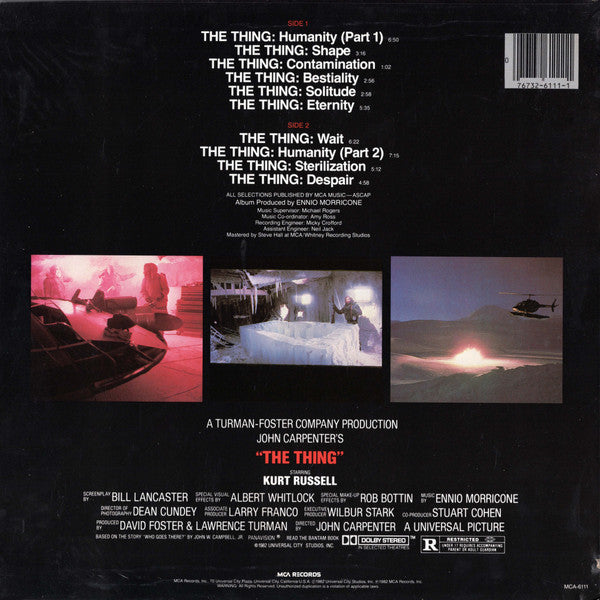 THE THING ENNIO MORRICONE-ORIGINAL MOTION PICTURE SOUNDTRACK